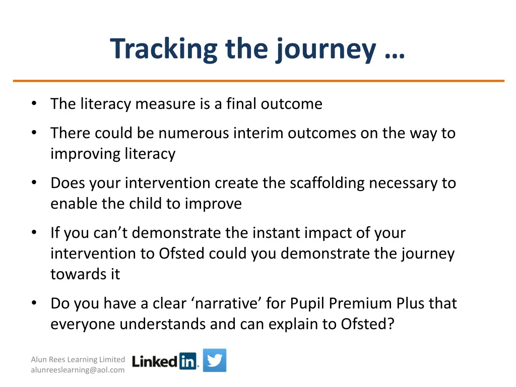 tracking the journey