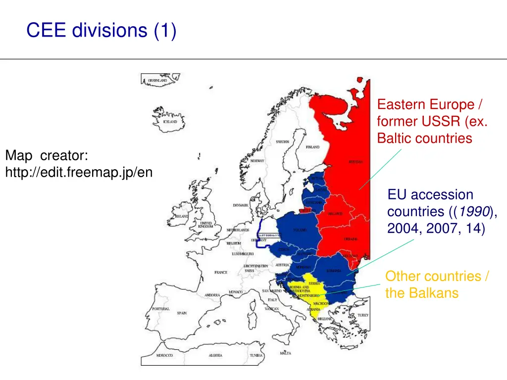 cee divisions 1