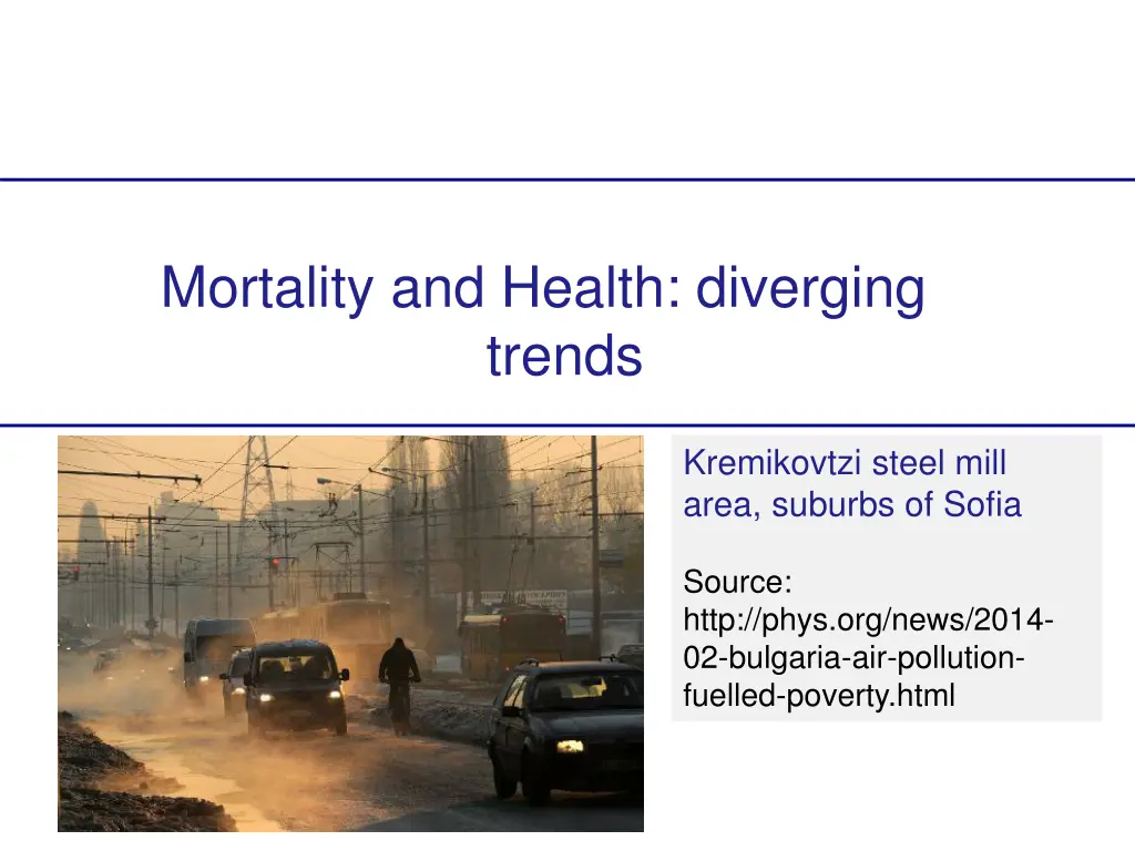 mortality and health diverging trends