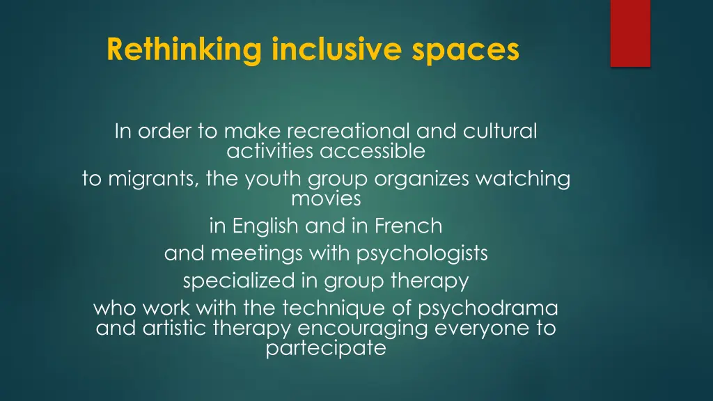 rethinking inclusive spaces