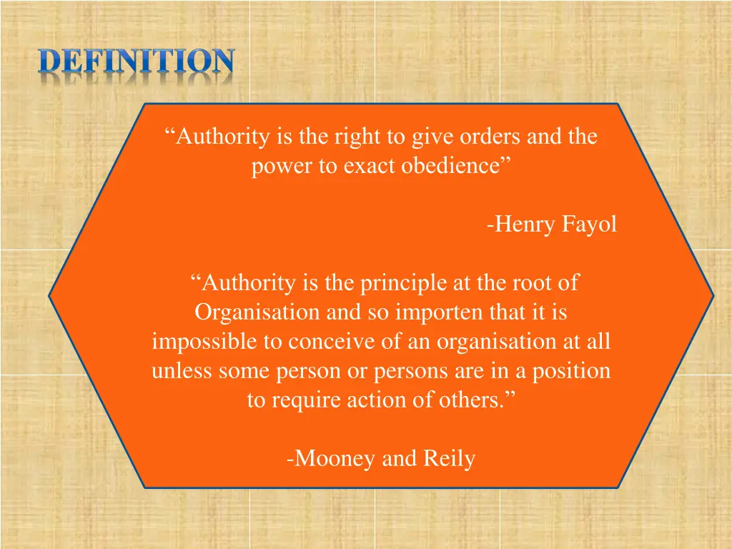 authority is the right to give orders