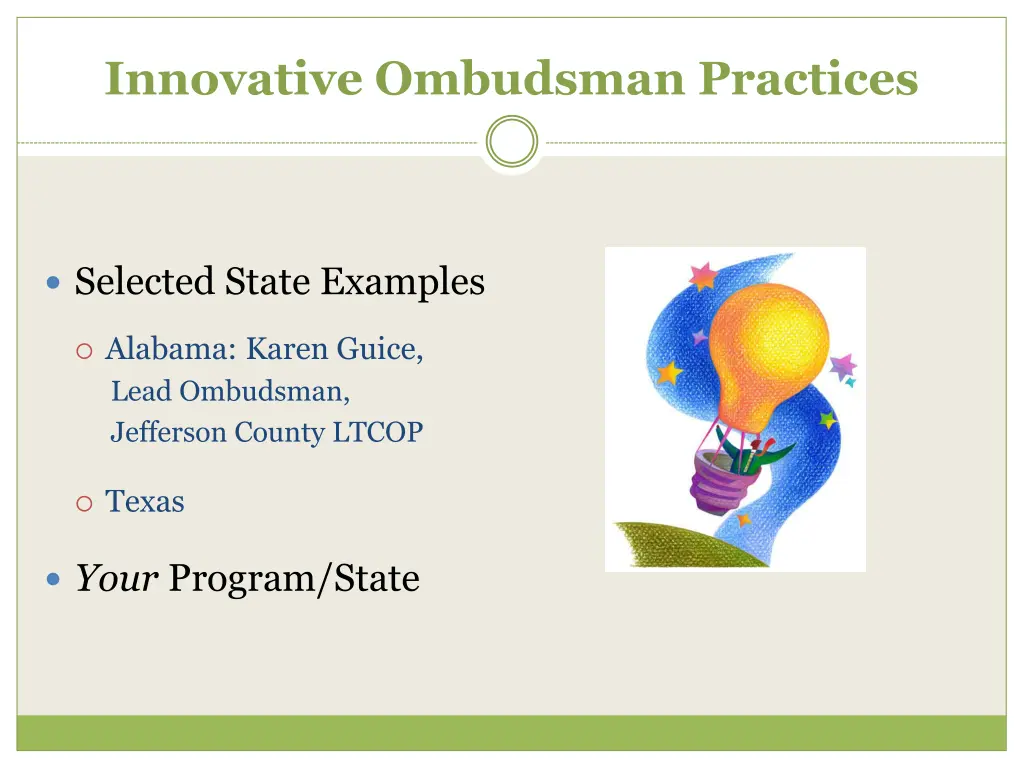 innovative ombudsman practices