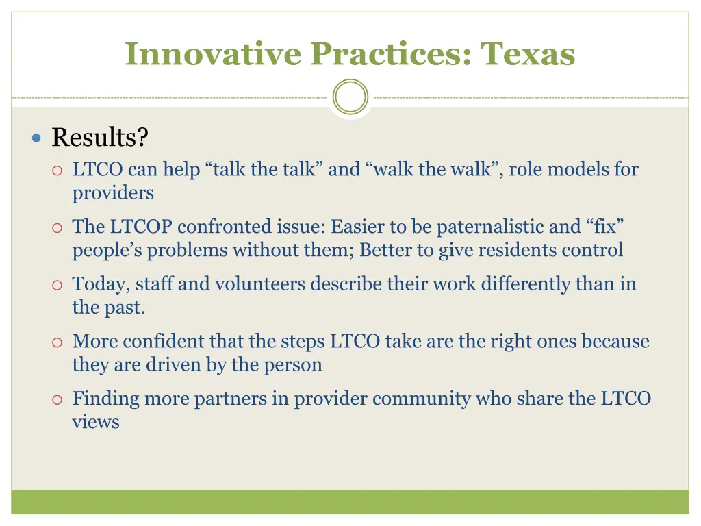 innovative practices texas 1