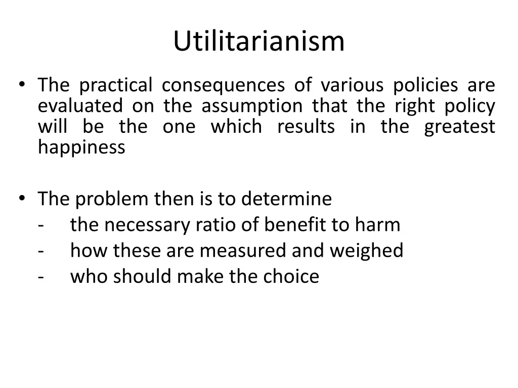 utilitarianism