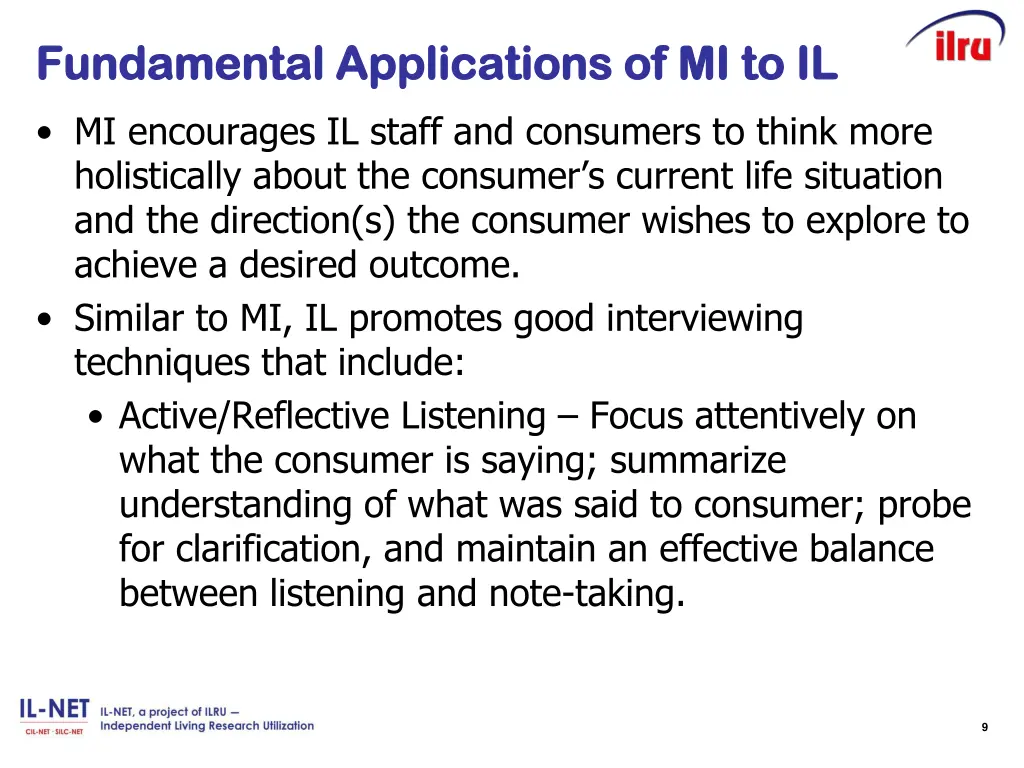 fundamental applications of mi to il fundamental