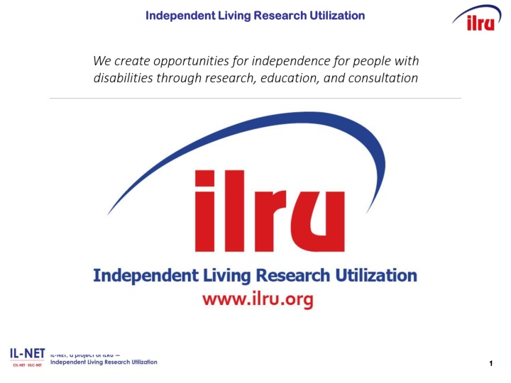 independent living research utilization