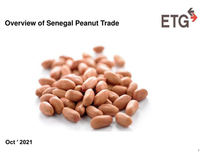 overview of senegal peanut trade