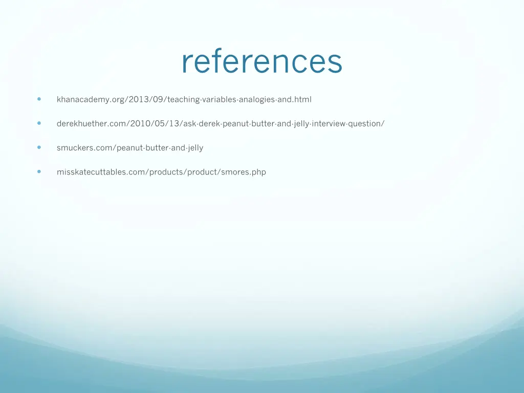 references