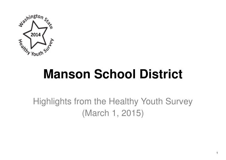 manson school district