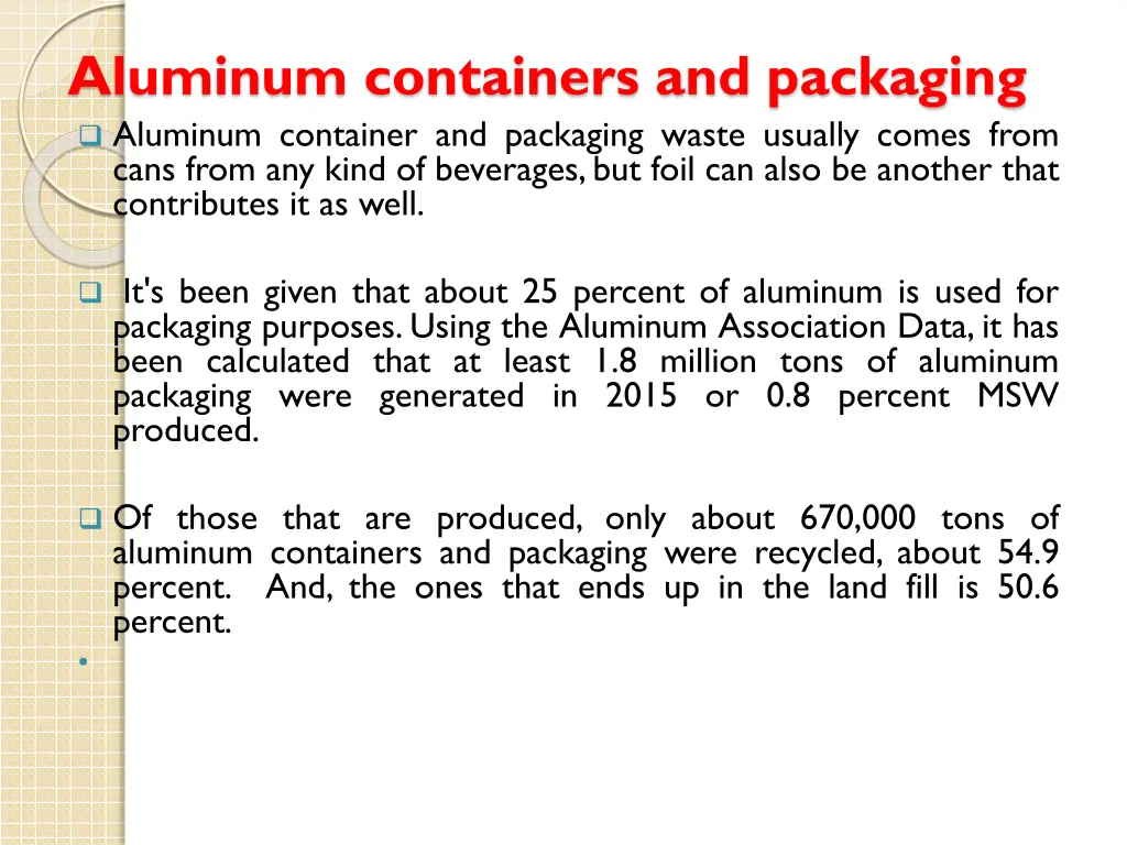 aluminum containers and packaging aluminum