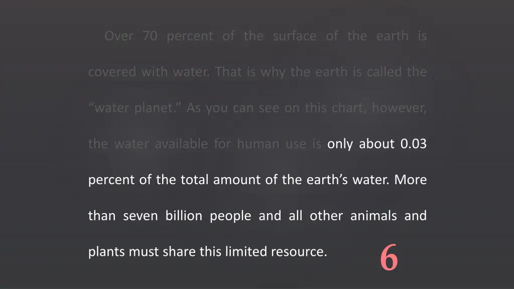 over 70 percent of the surface of the earth is 24