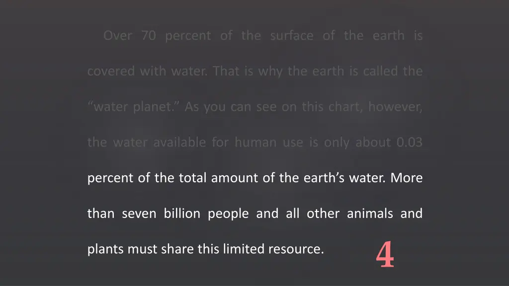 over 70 percent of the surface of the earth is 26