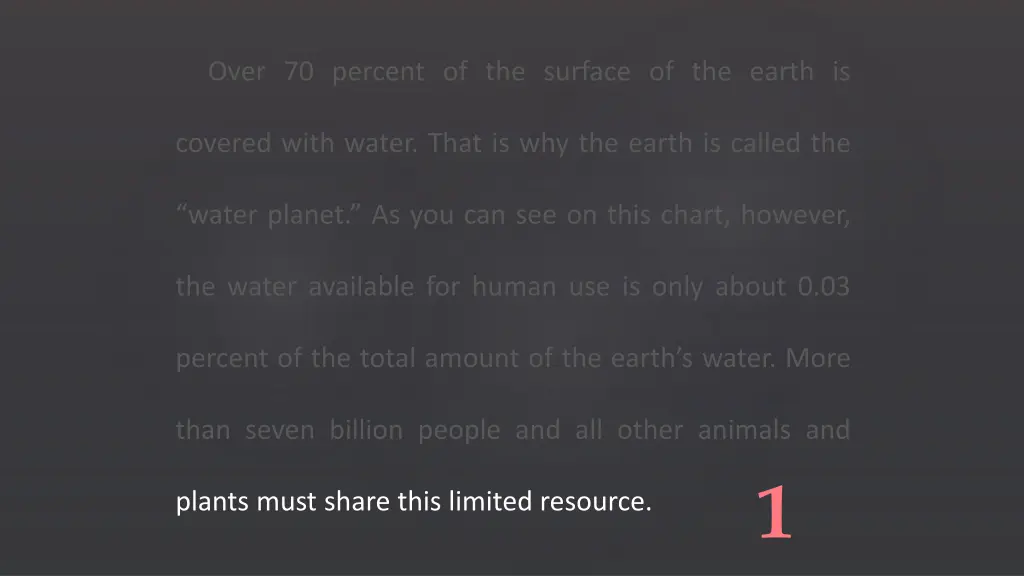 over 70 percent of the surface of the earth is 29