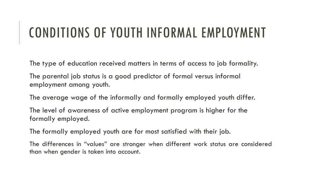 conditions of youth informal employment 1