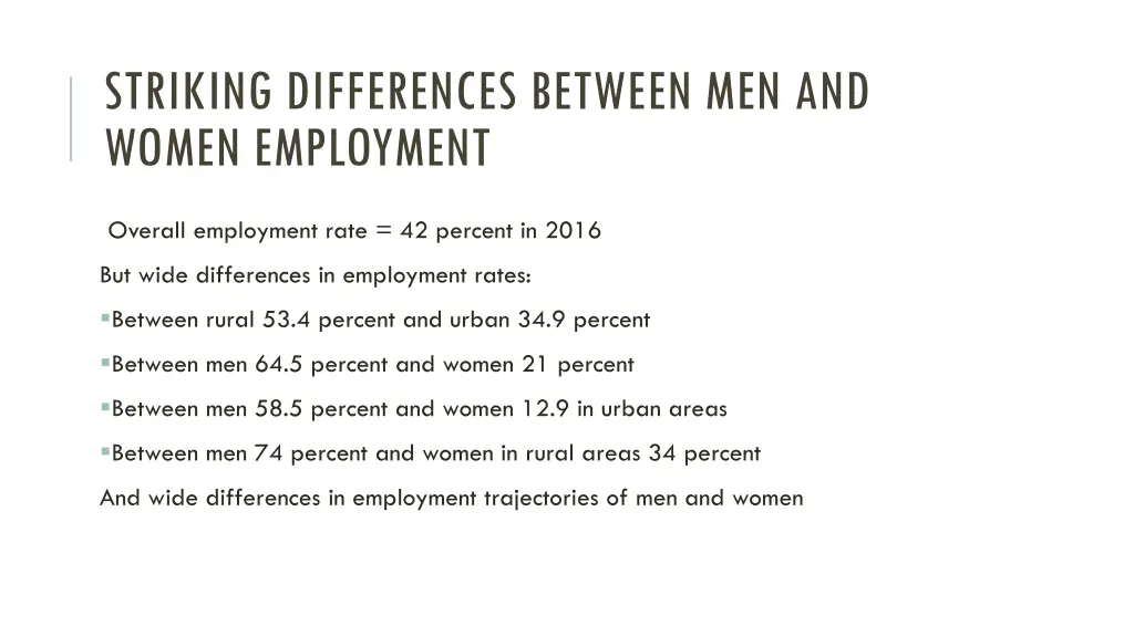 striking differences between men and women