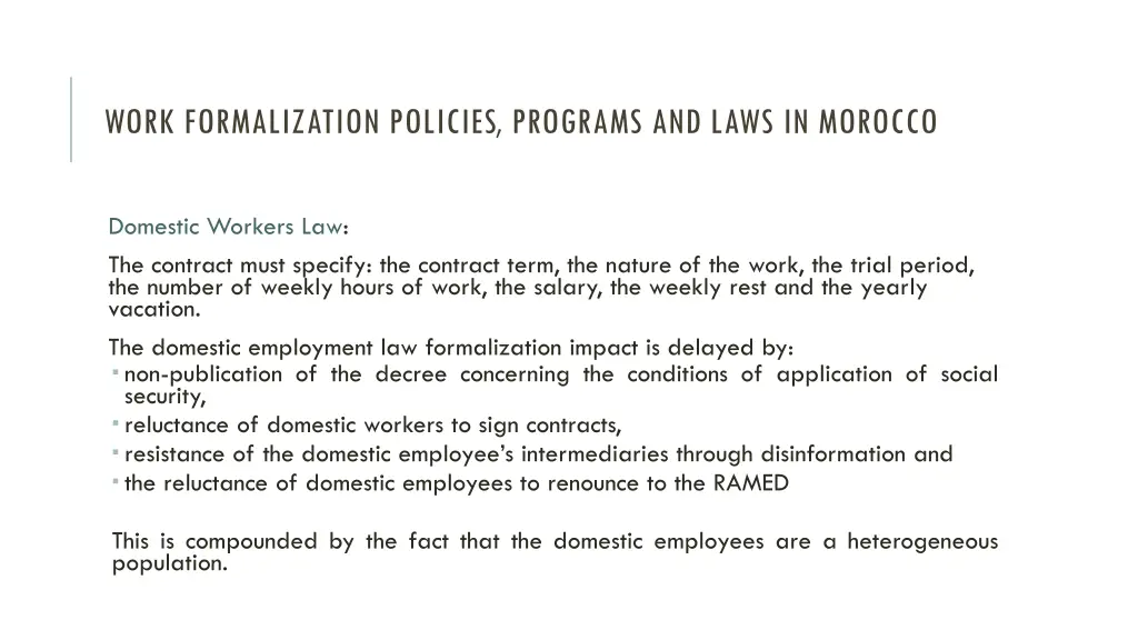 work formalization policies programs and laws 1