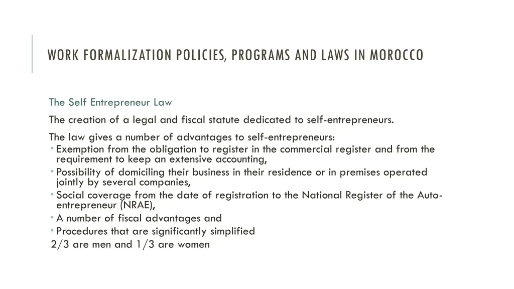 work formalization policies programs and laws 2