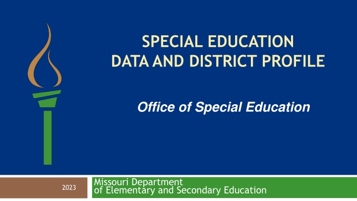 special education data and district profile