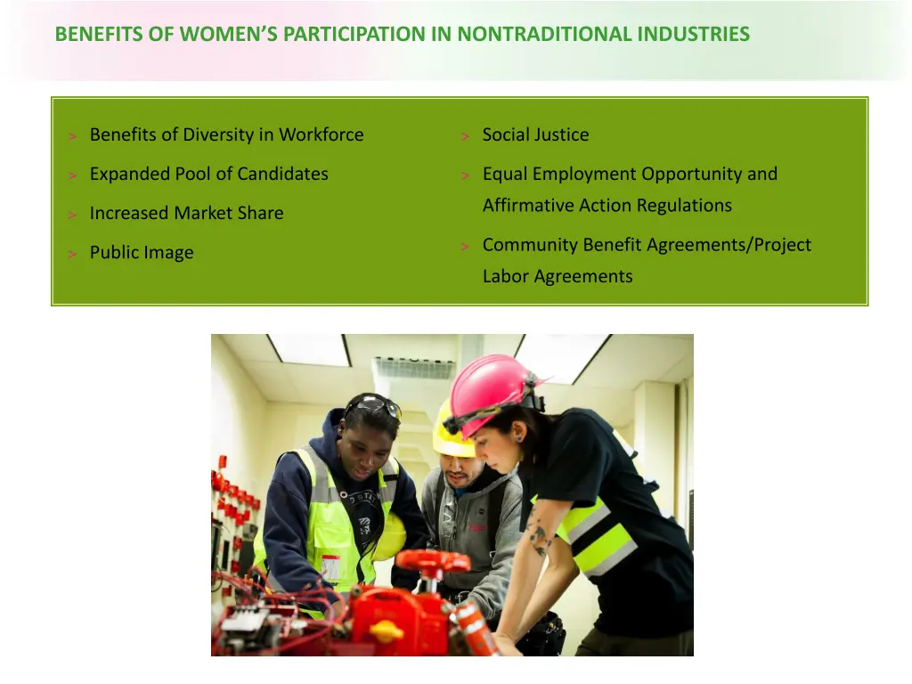 benefits of women s participation