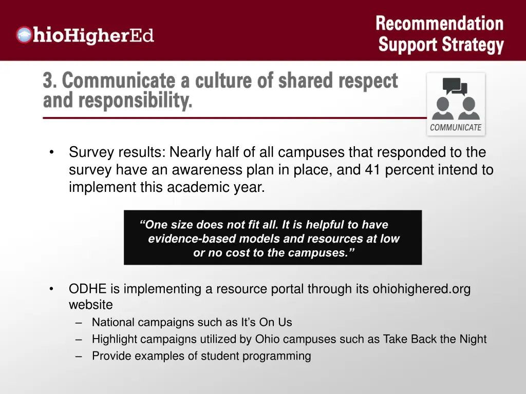 survey results nearly half of all campuses that