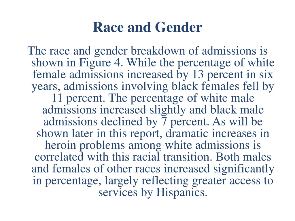 race and gender