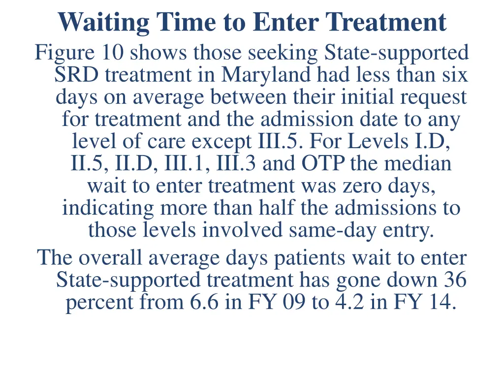 waiting time to enter treatment figure 10 shows