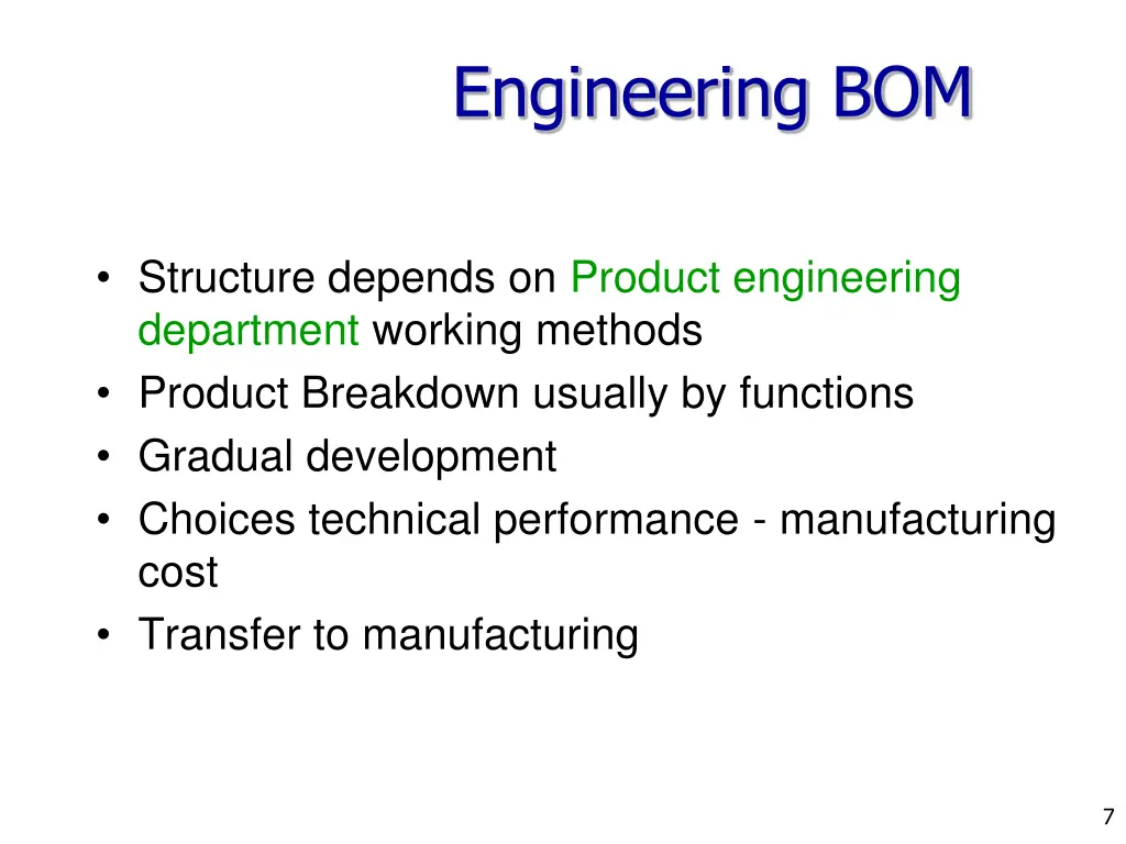 engineering bom