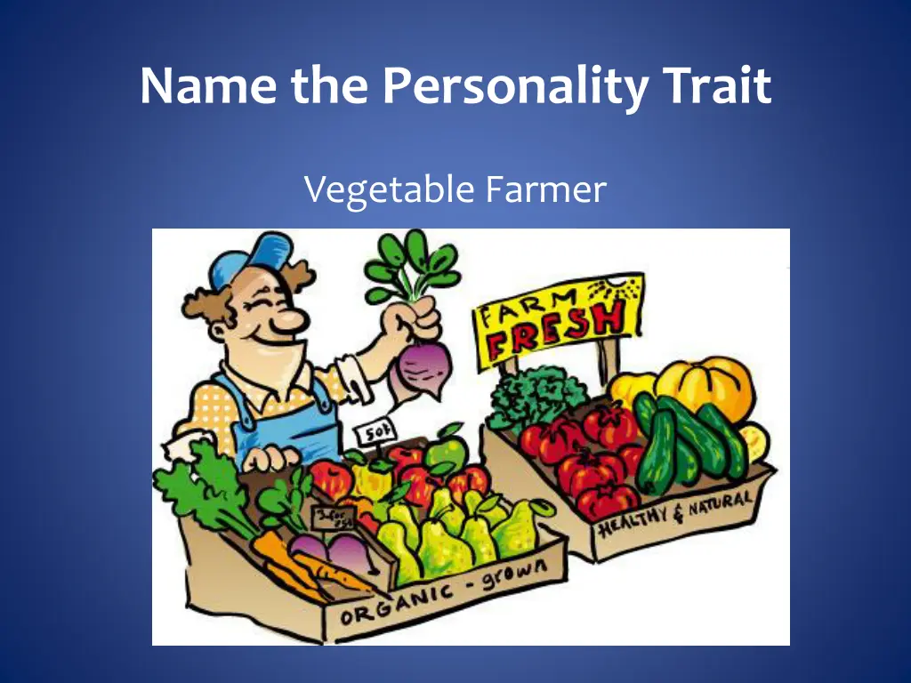 name the personality trait 5