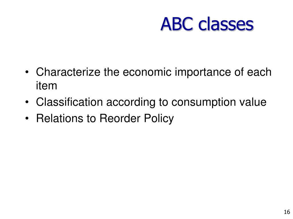 abc classes