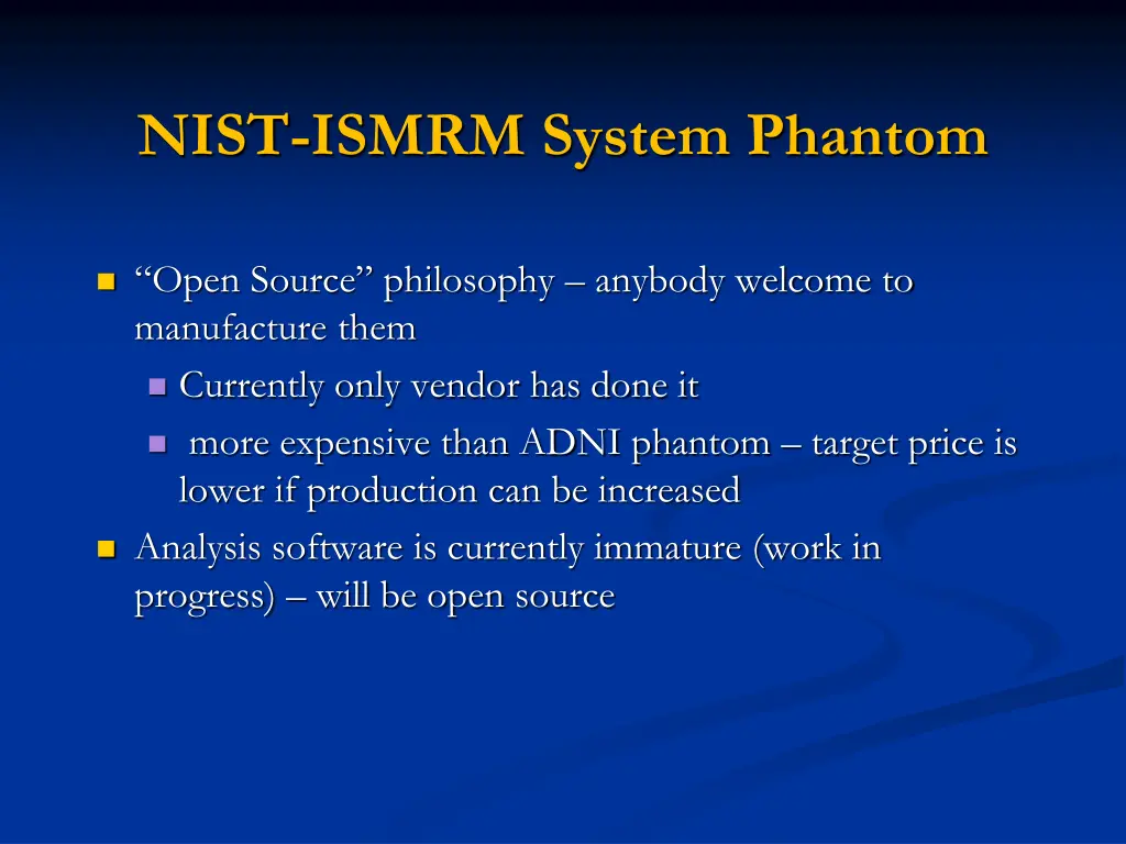 nist ismrm system phantom 2