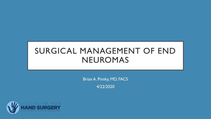 surgical management of end neuromas