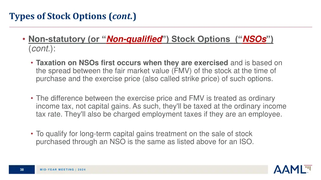 types of stock options cont 8