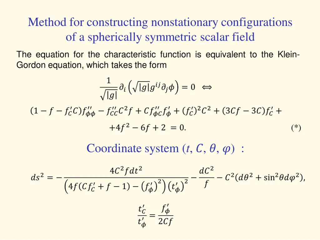 method for constructing nonstationary 1