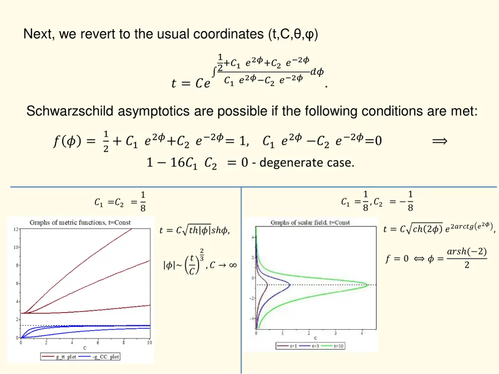 next we revert to the usual coordinates t c