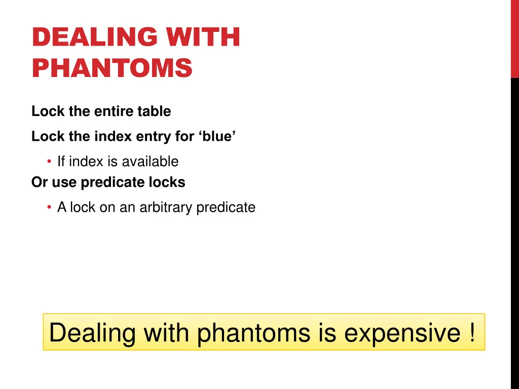 dealing with phantoms