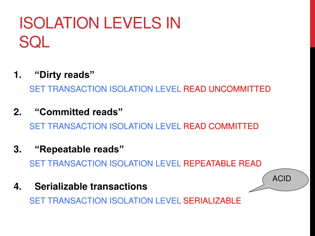 isolation levels in sql