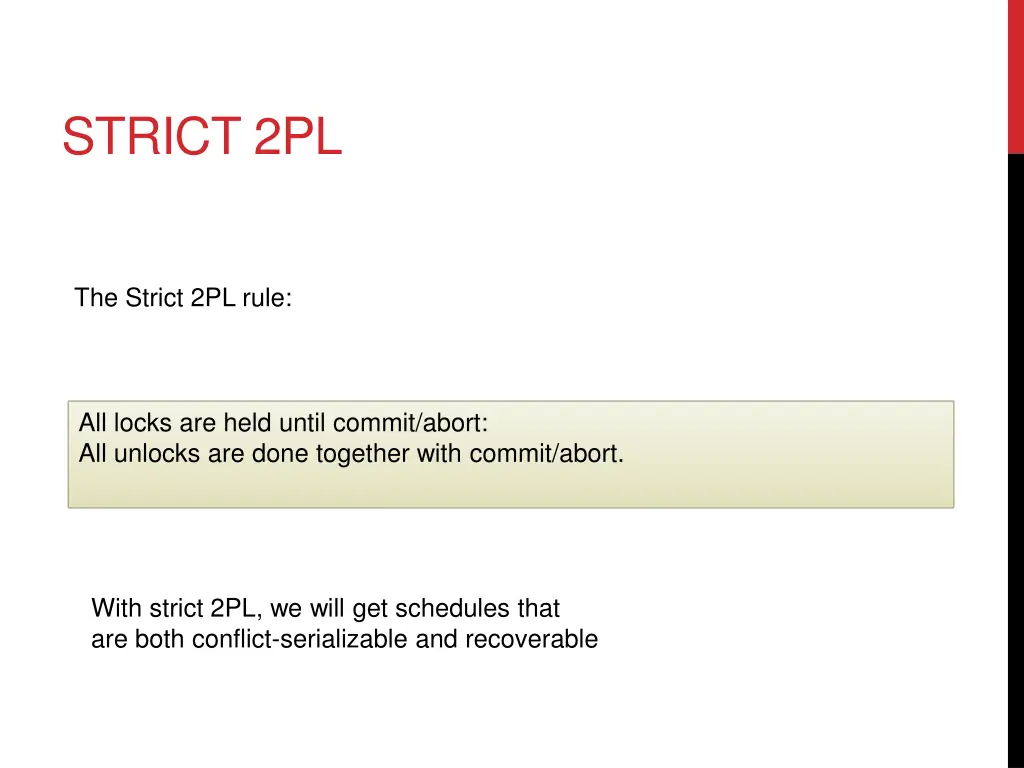 strict 2pl