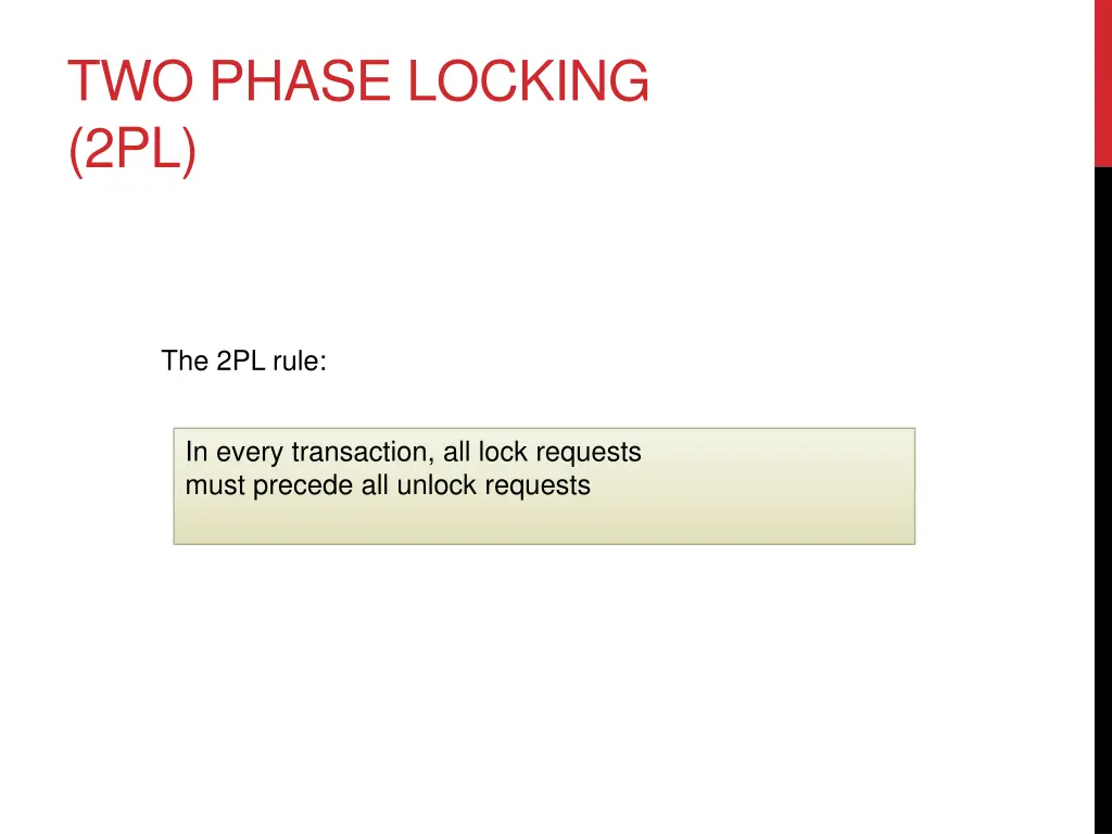 two phase locking 2pl