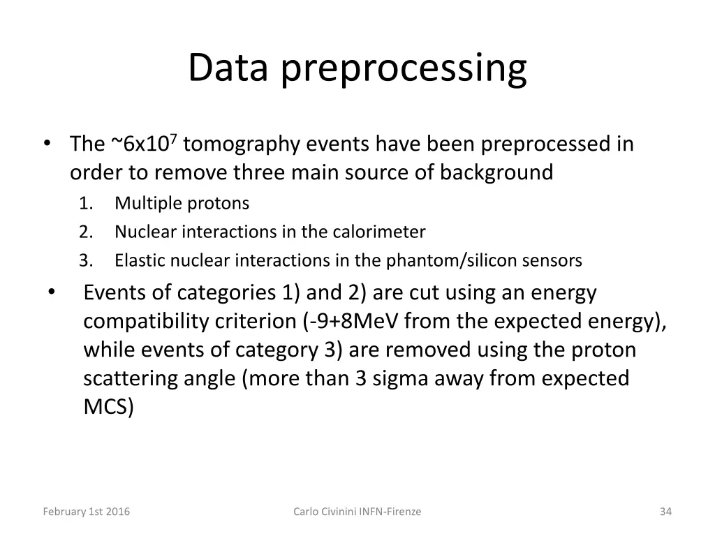 data preprocessing