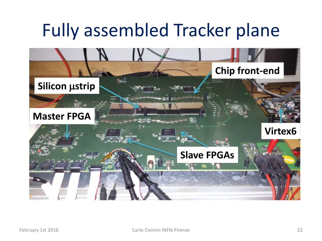 fully assembled tracker plane