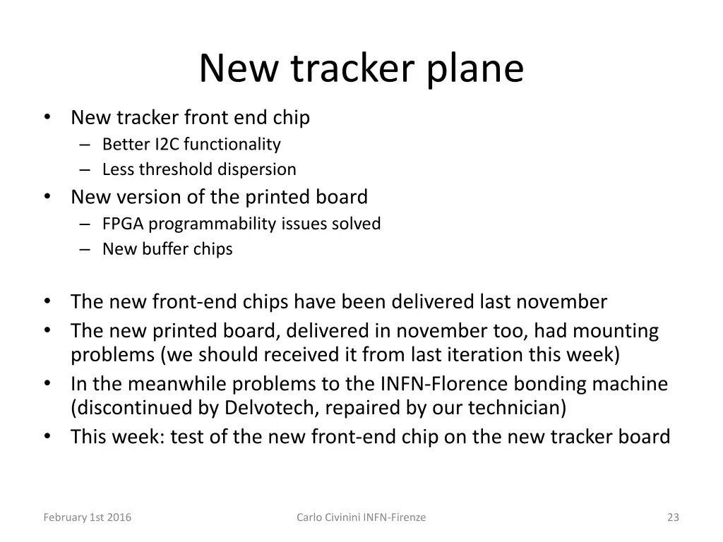 new tracker plane