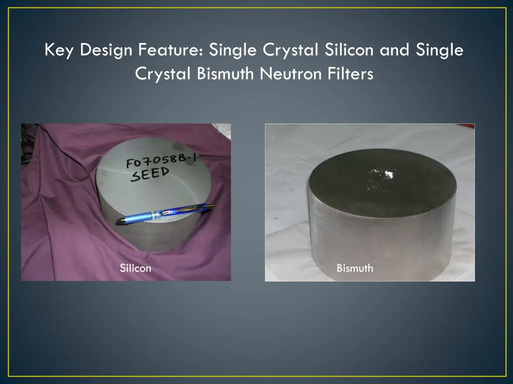 key design feature single crystal silicon