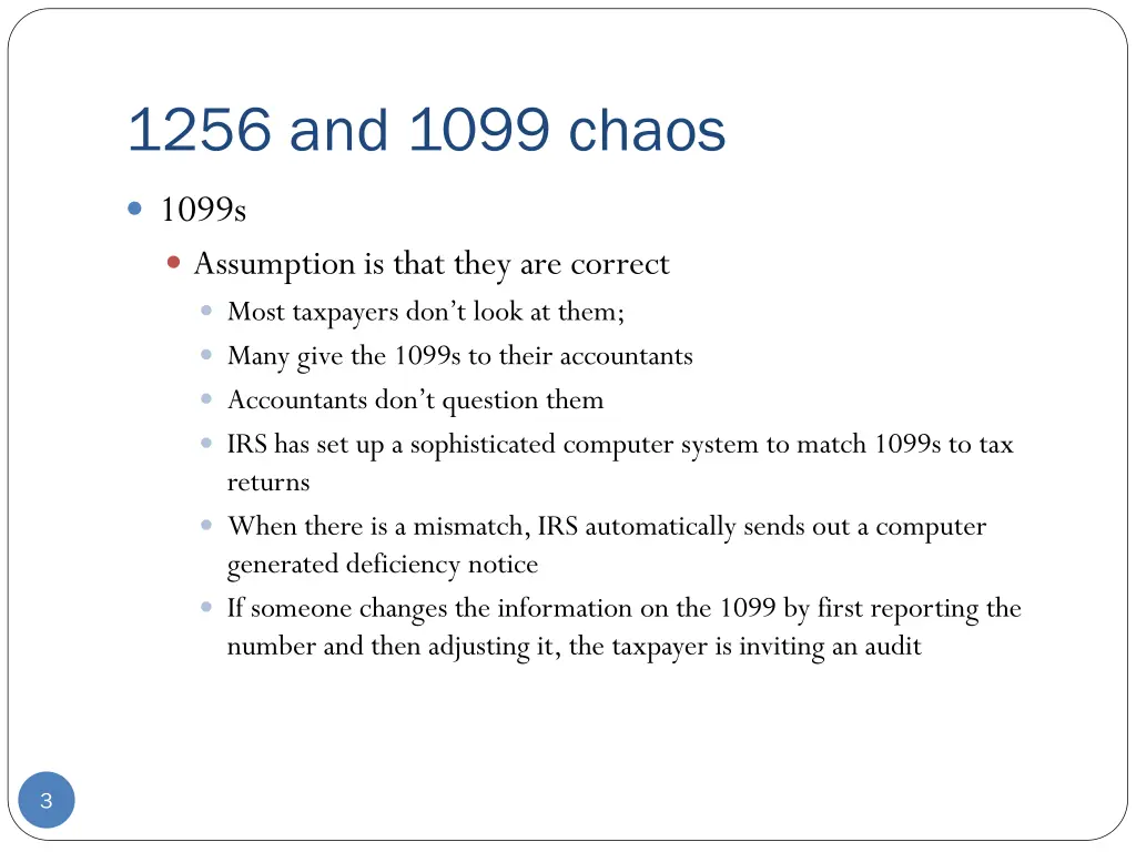 1256 and 1099 chaos 1