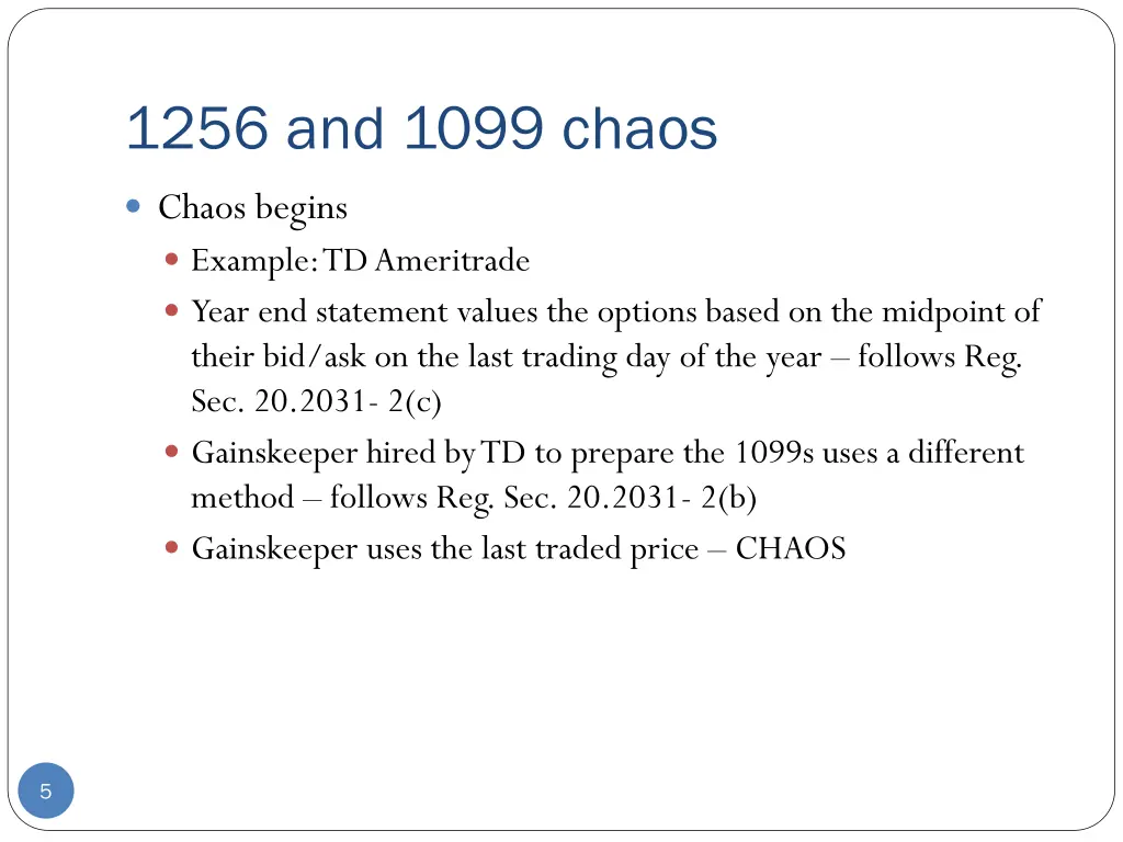 1256 and 1099 chaos 3