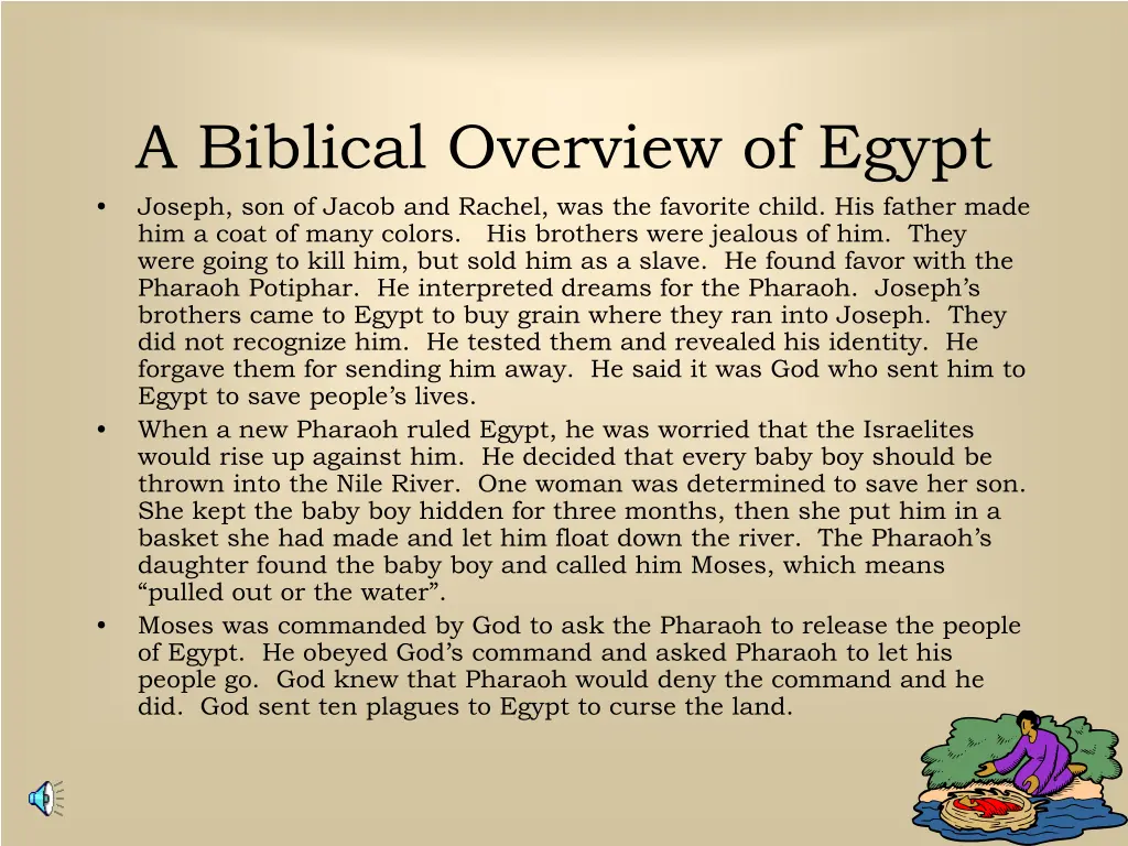 a biblical overview of egypt joseph son of jacob