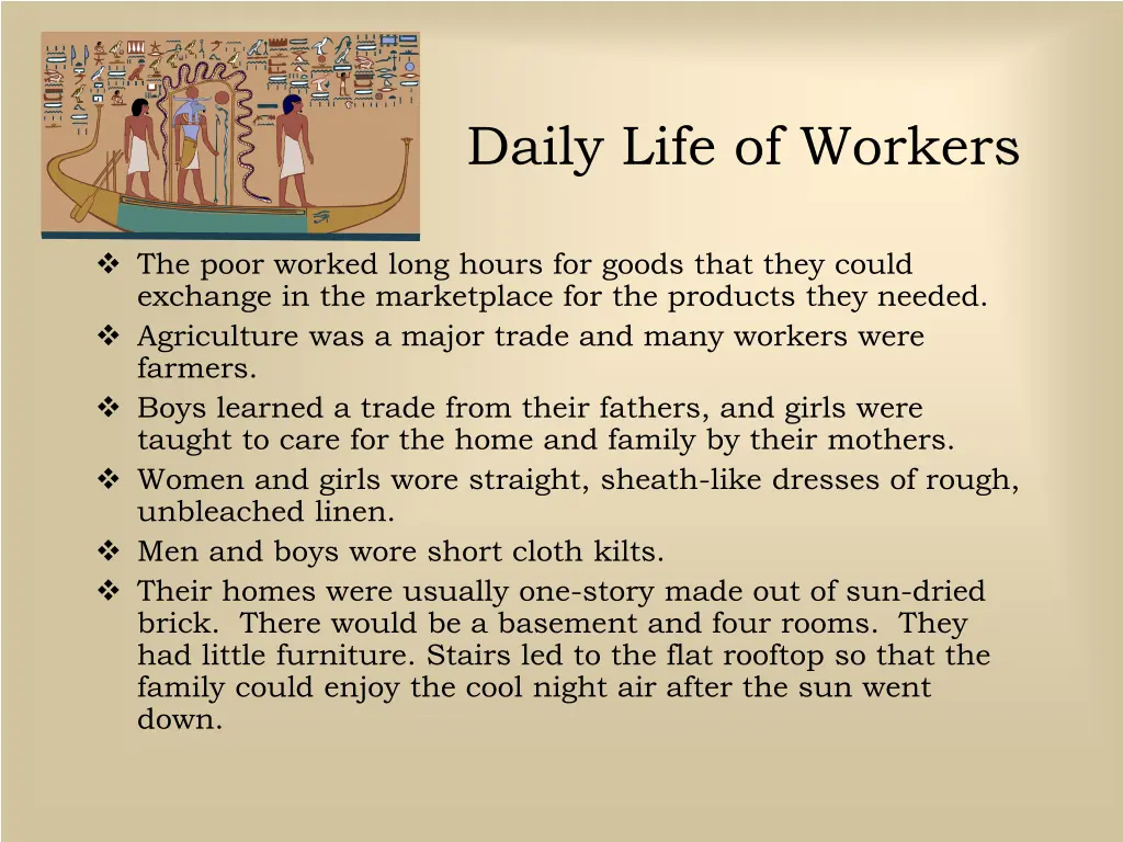 daily life of workers