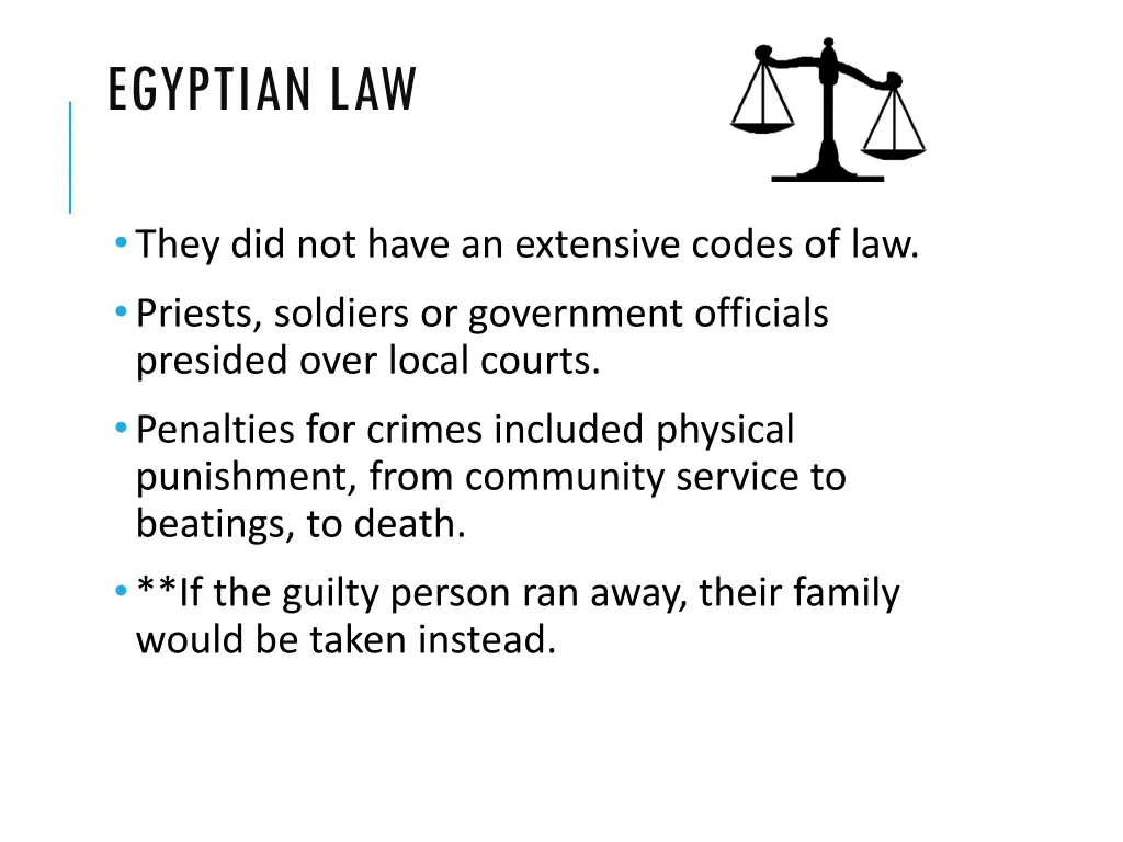 egyptian law