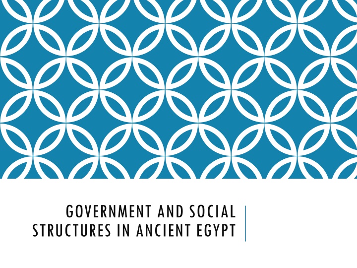 government and social structures in ancient egypt