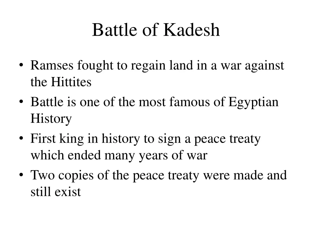 battle of kadesh