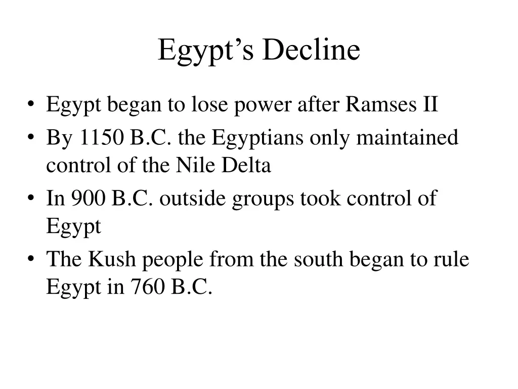 egypt s decline